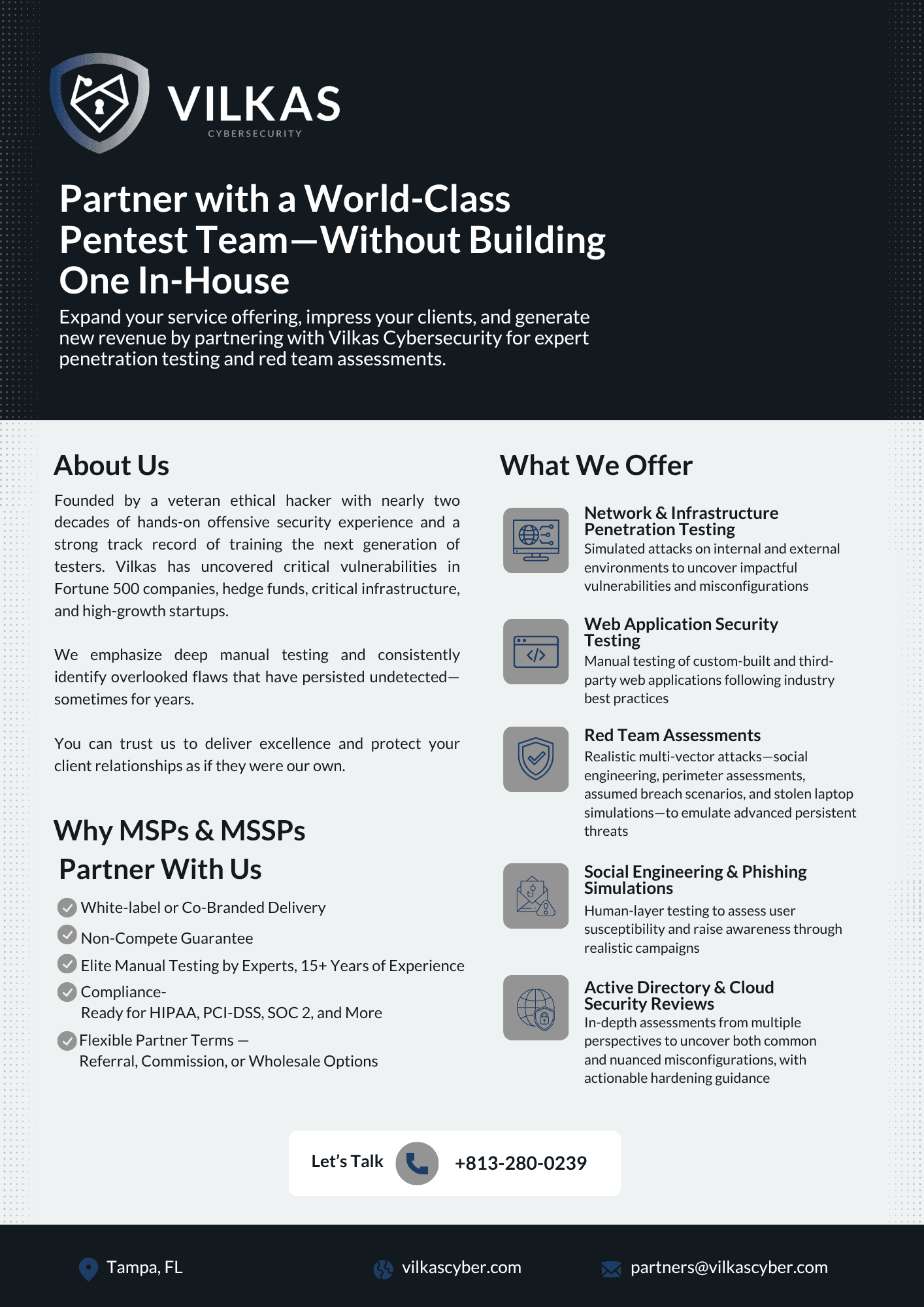 Vilkas Partner Program One-Pager